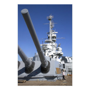 Foto Navio de guerra USS Alabama no Memorial do Navio d