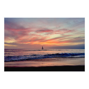 Foto Navio de vela em Sunset - Venice Beach, CA