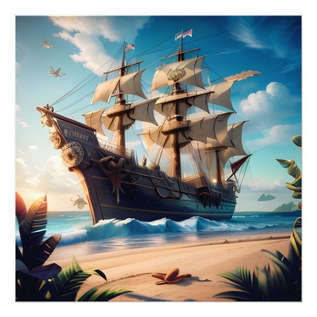 Foto Navio Pirata da Praia Tropical (Frente)
