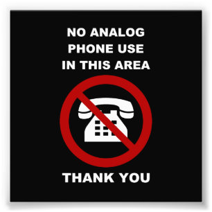 Foto Nenhum obrigado análogo dos telefones você