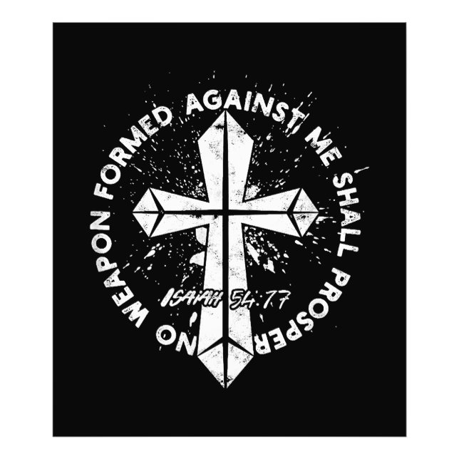 Foto Nenhuma Arma Formada Contra mim irá prosperar a Fé (Frente)