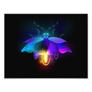 Foto Neon Firefly a preto