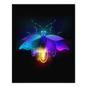 Foto Neon Firefly a preto