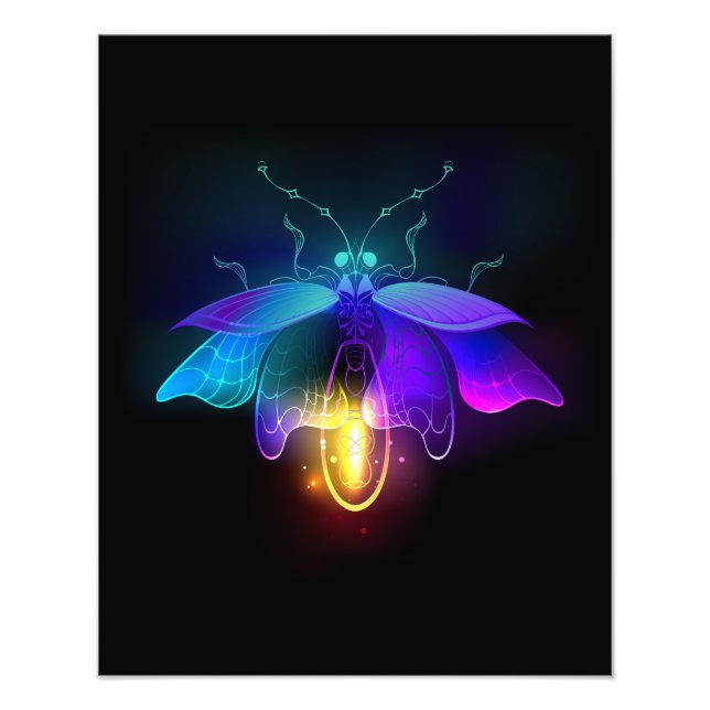 Foto Neon Firefly a preto (Frente)