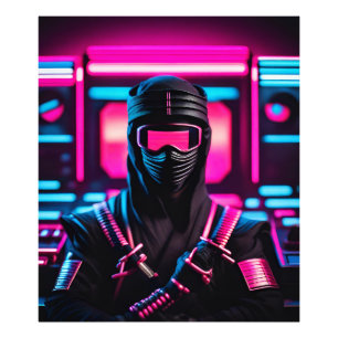 Foto neon ninja