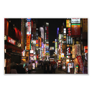 Foto Néons em a noite, Japão de Kabukichō Tokyo