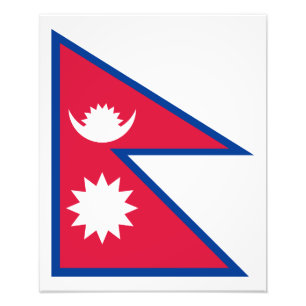 Foto Nepal - bandeira do Nepali