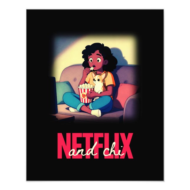 Foto Netflix and Chi Chihuahua Movie Night Art Poster (Frente)