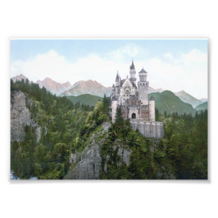 Foto Neuschwanstein Castle Lithograph