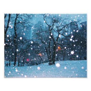 Foto Neve da cidade do Nighttime