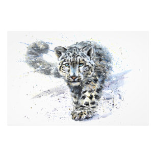 Foto Neve Leopardo Watercolor