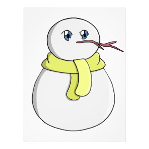Foto Neve vestindo um cachecol amarelo