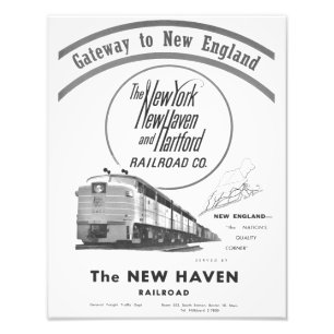 Foto New Haven Railroad Gateway To New England 1950