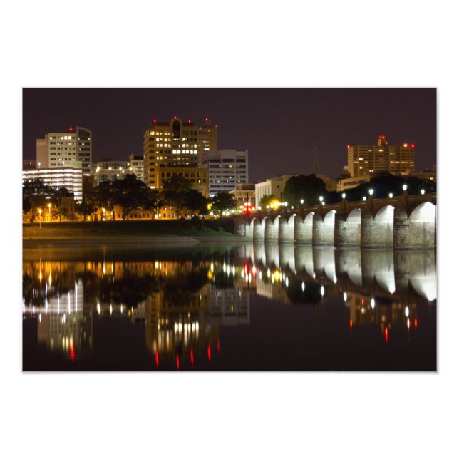 Foto Night Falls on the Market Street Bridge (Frente)