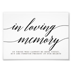 Foto No Loving Memory Sign EDITABLE COLOR MSC