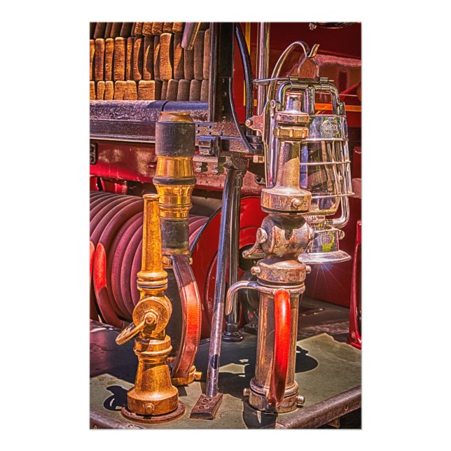 Foto No Velho Caminhão de Fogo (Frente)