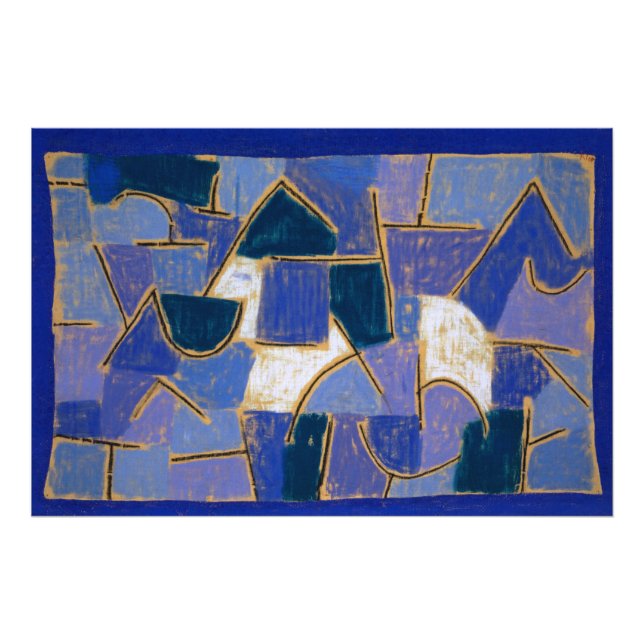 Foto Noite Azul de Paul Klee (Frente)