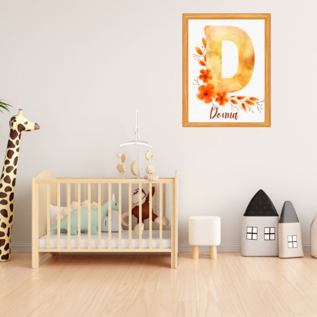 Foto Nome inicial Nome personalizado do decorador de re (Ready to use to babyroom decoration )