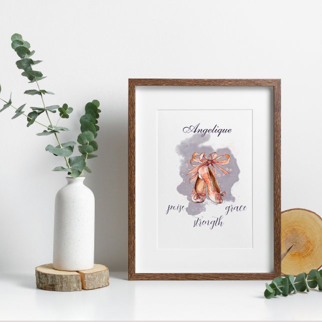 Foto Nome Personalizado Balé Ponteiro Calçados Ballerin (Criador carregado)