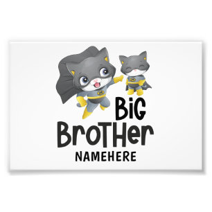 Foto Nome Personalizado do Gato Super Herói do Big Brot