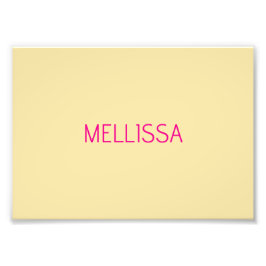 Foto Nome personalizado minimalista creme