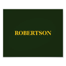 Foto Nome personalizado minimalista verde