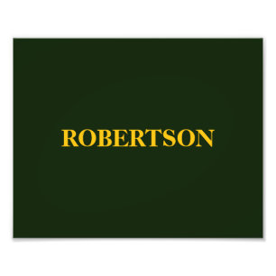 Foto Nome personalizado minimalista verde