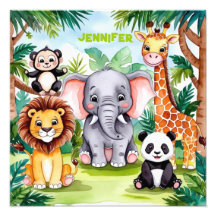 Nomes Personalizados de Animais da Selva Safari pa
