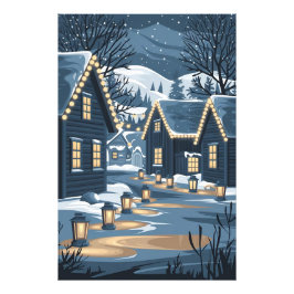 Foto Nórdica de Arte da Vila de Natal Escandinava