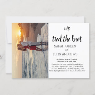 Foto: Nós amarramos o anúncio do casamento do nó