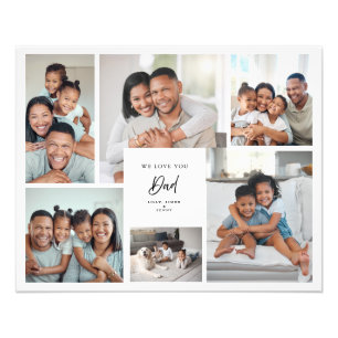 Foto Nós Te Amamos Papai Colagem Personalizada de Seis