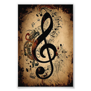 Foto Notas Musicais Vintage