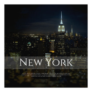 Foto Nova Iorque Skyline Poster - Impressora a Wall Art