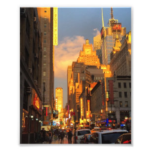 Foto Nova Iorque Sunset Midtown Theater District NYC