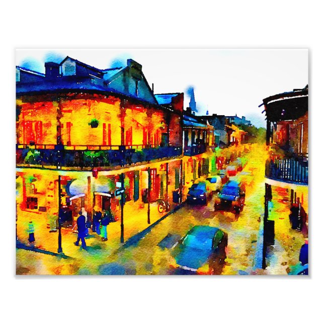 Foto Nova Orleans, Quarto Francês, Aquarela (Frente)