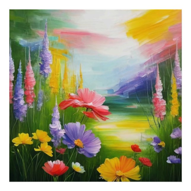 Foto NOVO! Floral Path Watercolor Photo Extension (Frente)