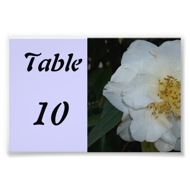Foto Número da Mesa Flor (Frente)