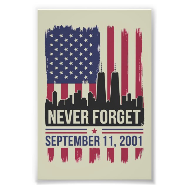 Foto Nunca Esqueça o Dia 11 de Setembro de 2001 Memoria (Frente)