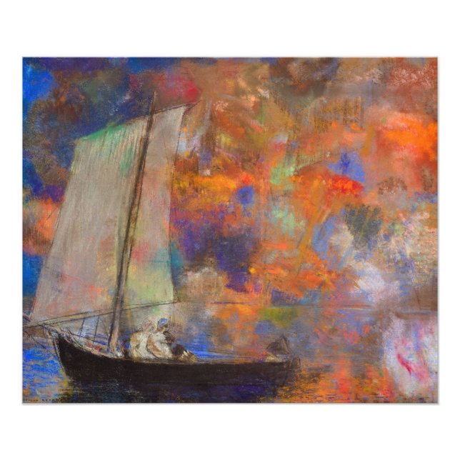 Foto Nuvens de Flor por Odilon Redon (Frente)