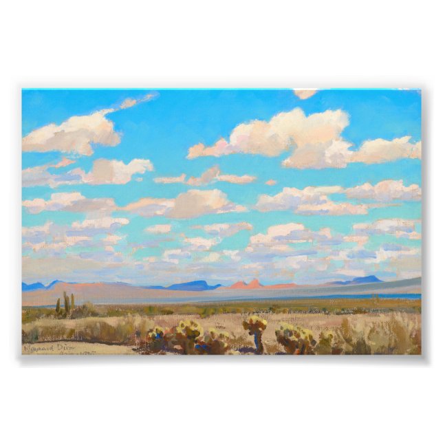 Foto Nuvens de uma tarde de verão por Maynard Dixon (Frente)