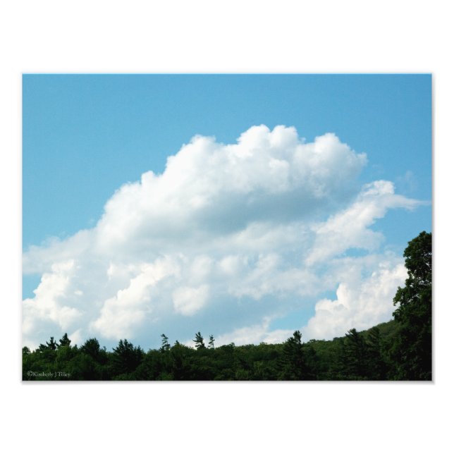 Foto Nuvens encontram árvores (Frente)