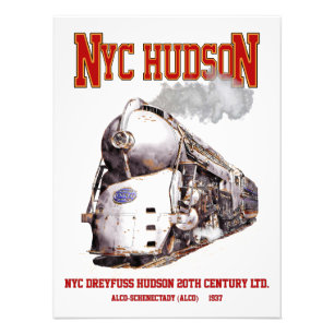 Foto NYC Dreyfuss Locomotiva Hudson. 20th Century Limit