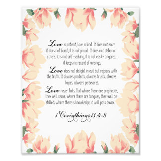 Foto O amor é paciente, o amor é gentil, 1 Corinthians 