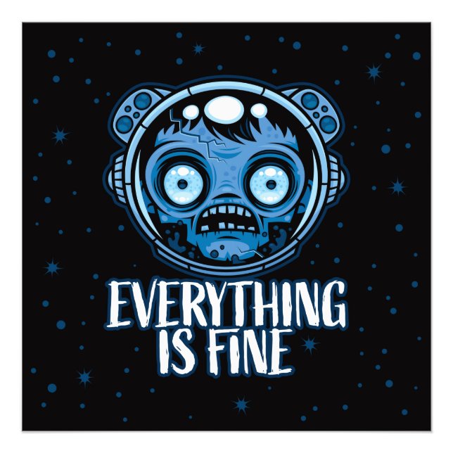 Foto O Astronauta Zombie Está Bem (Frente)