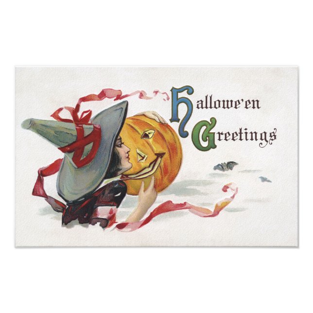 Foto O Beijo da Bruxa: Um Jack o Lanterna no Halloween (Frente)