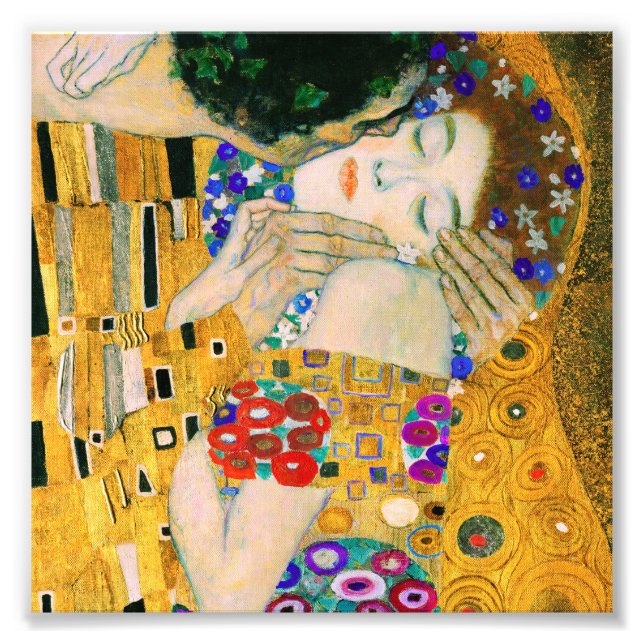 Foto O Beijo de Gustav Klimt (Frente)