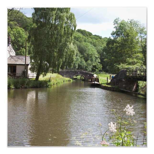 Foto O Canal de Caldon Consall Staffordshire (Frente)