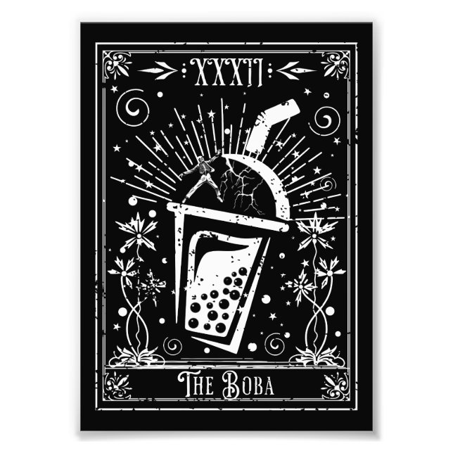 Foto O Cartão Boba Tea Tarot (Frente)