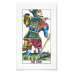 Foto O cartão de Tarot do tolo ou do bobo da corte