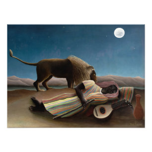 Foto O cigano adormecido de Henri Rousseau